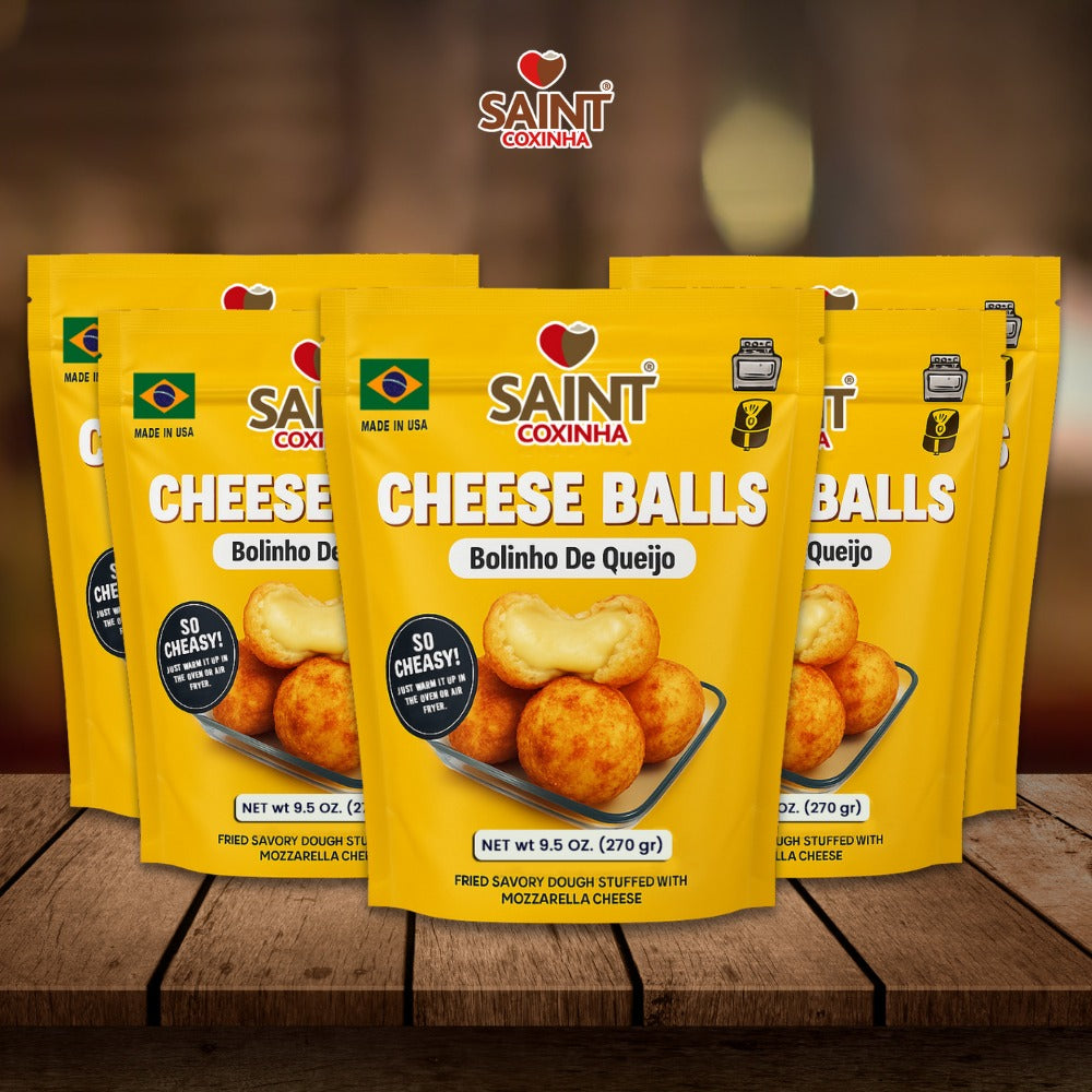 Saint Coxinha's Family Recipe - Cheese Balls - Just Warm it! (5 packs)