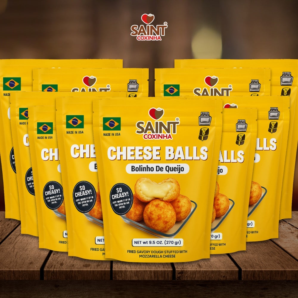 Saint Coxinha's Family Recipe - Cheese Balls - Just Warm it! (10 packs)