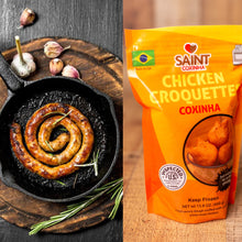 Carregar imagem no visualizador da galeria, Saint Coxinha Bundle: Spicy Chicken Sausage + Coxinha  (7lbs)
